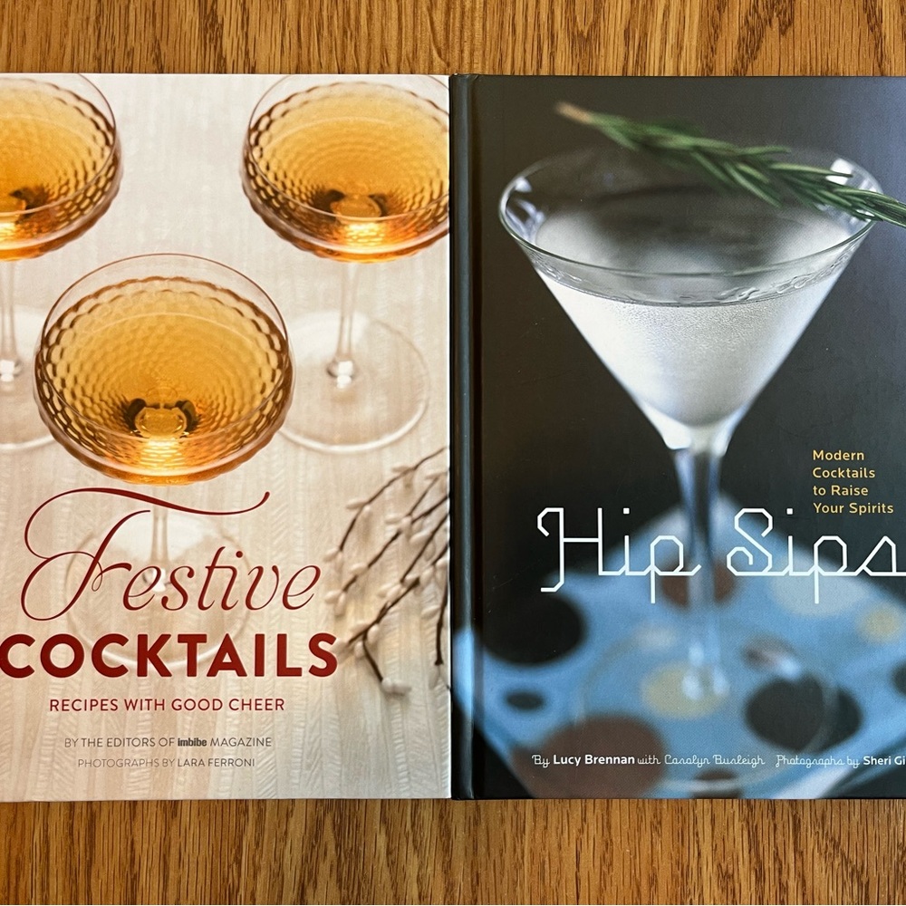 Festive Cocktails and Hip Sips Book Set